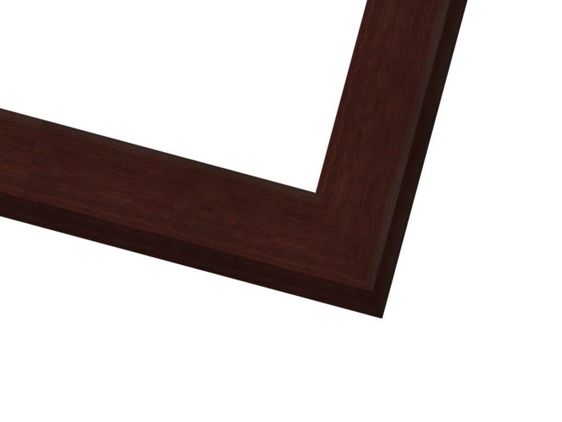 2 Modern Dark Brown Faux Wood Grain Picture Frame Size 4x6 5x7 8x10 11x14 12x16 16x20 20x24 24x36 Custom Sizes