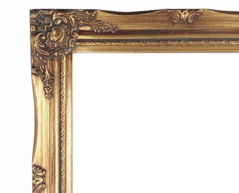 Ornate Baroque Gold Painted Wooden Frame Sizes 5x7 8x10 Etsy