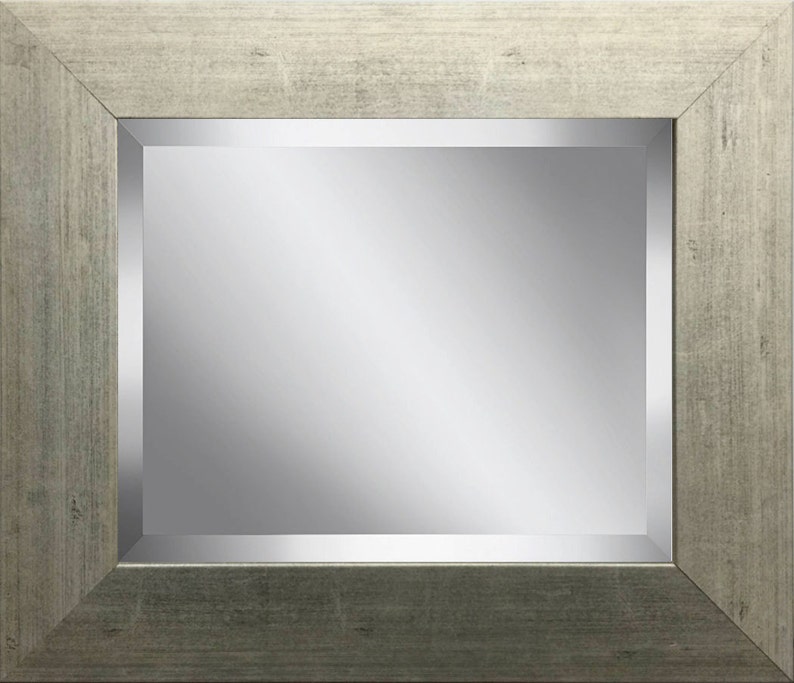 Champagne Framed Beveled Glass Mirror Sizes 8x10 11x14 16x20 Beveled Glass Mirror Sizes 8x10 11x14
