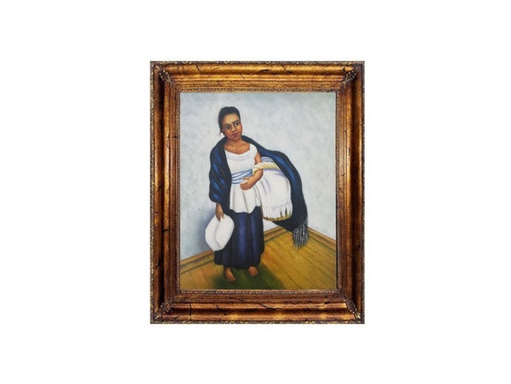 Art Fabric Print Oil Painting Diego Rivera Flower Festival Feast Of Santa Anita Merinomartinez Com