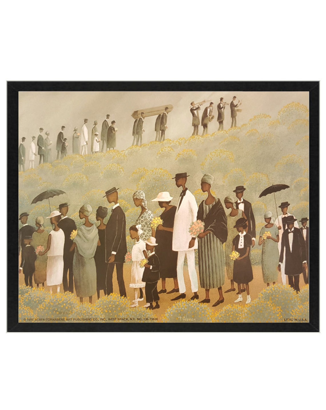 Funeral Procession by T. Coleman 8x10 Art Print. Print Only or Etsy