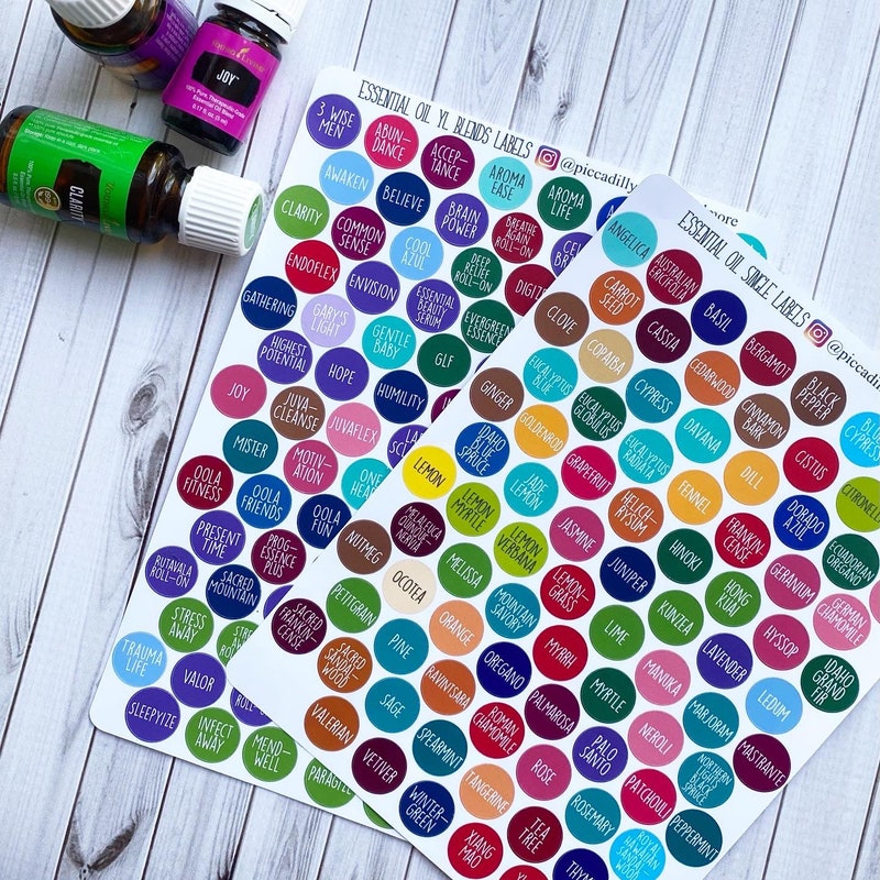 Printable Young Living Labels