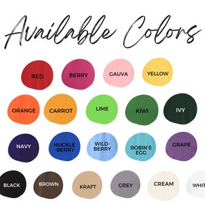 20 Accent Colors to Choose From Campfire one - Etsy