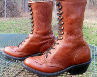 double h boots lace up