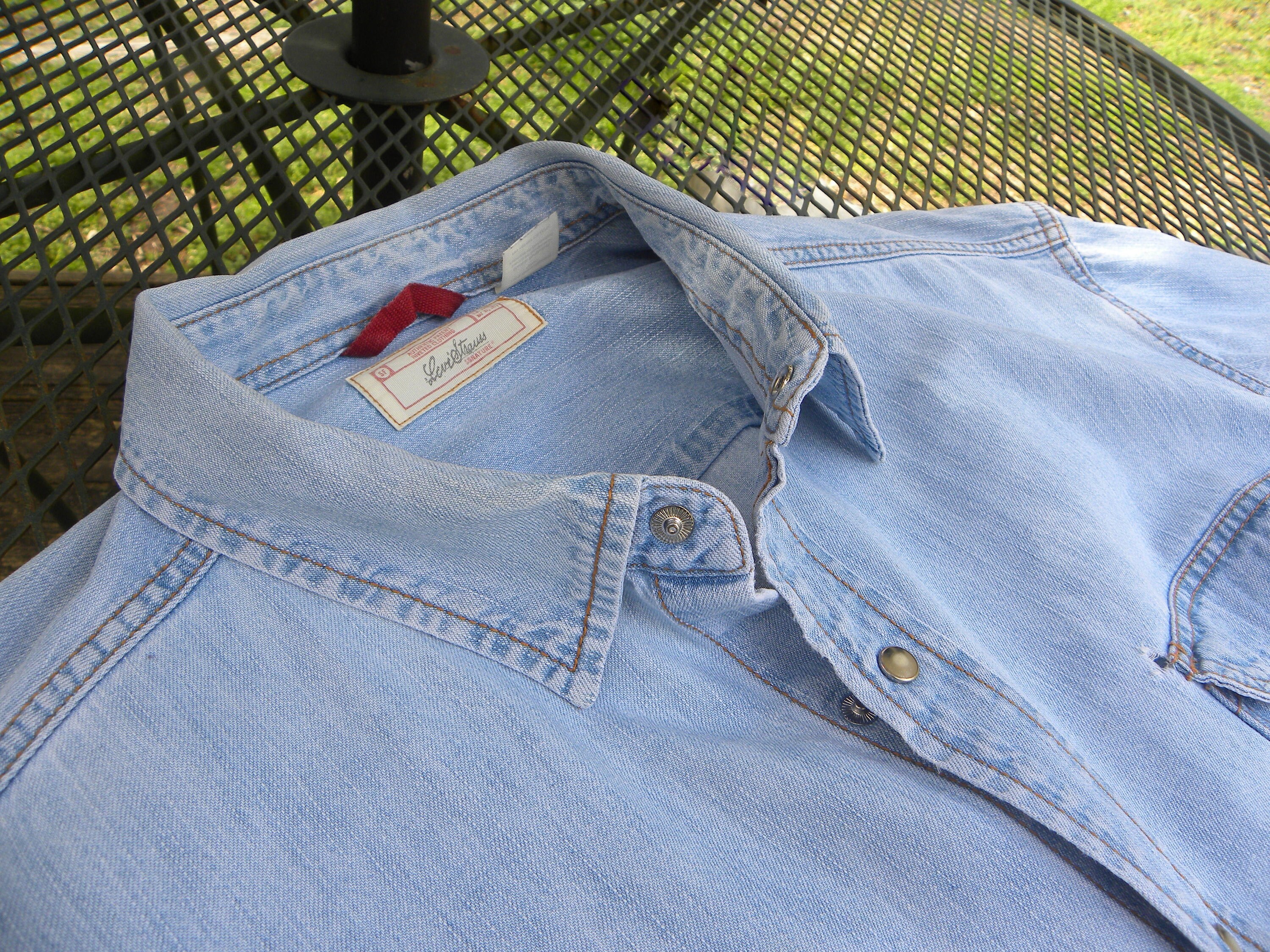 Levis Chambray Shirt - Etsy