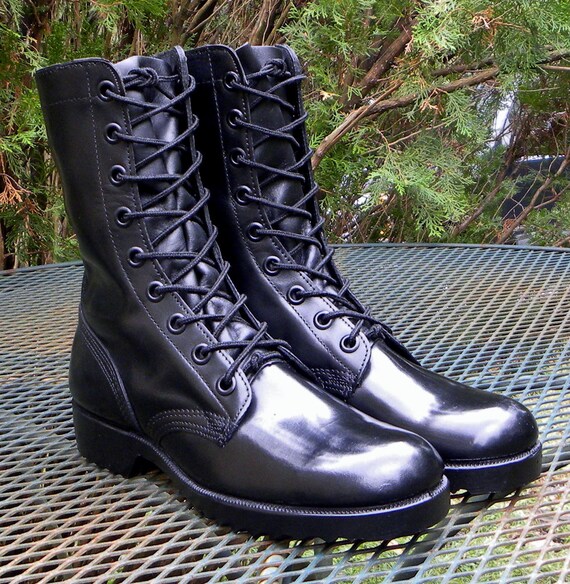 vintage ro search mens size11 R shoes black leather vietnam jungle boots s-l400.jpg main image 3