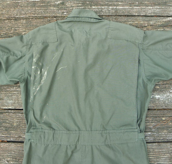 Vintage TRASHED US Military Issue Flight Suit --S… - image 5