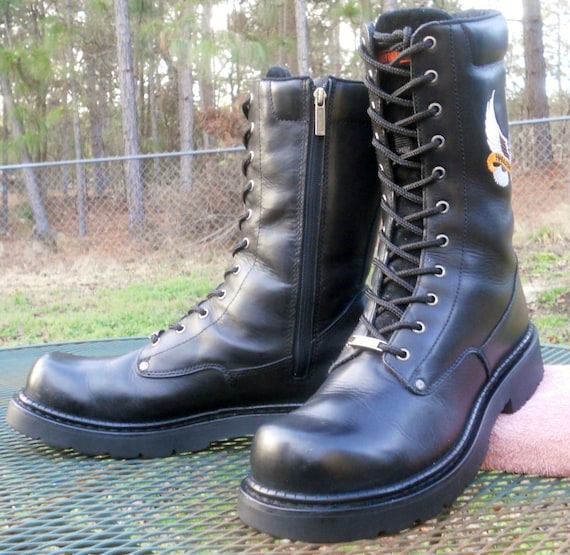 Harley davidson style boots hot sale