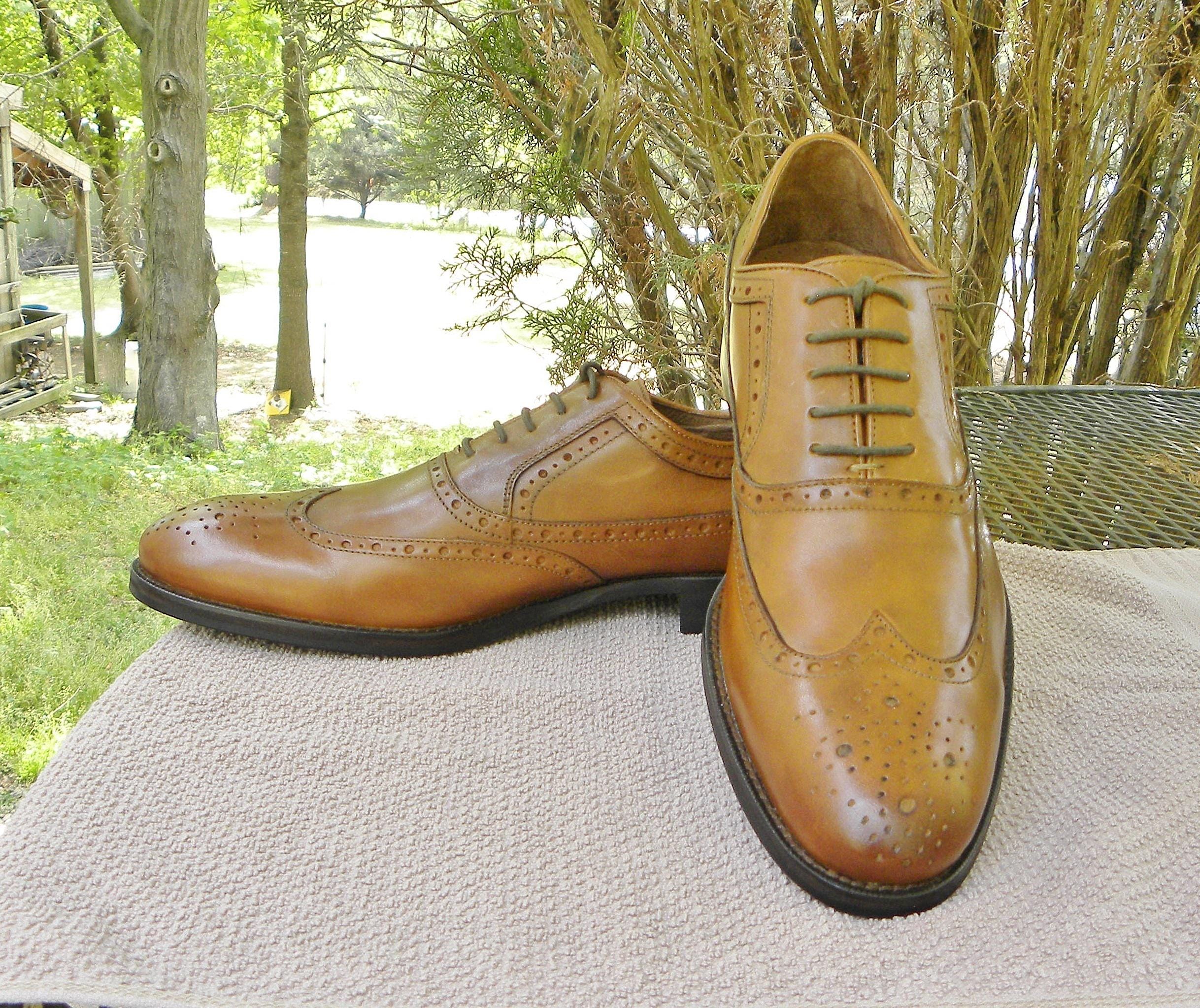 Johnston & Murphy Sheepskin Leather Oxford Dress Shoes Size  display picture 3