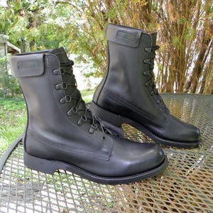 C. 1978 Vintage -addison Shoe Co.- US Military Spec Black