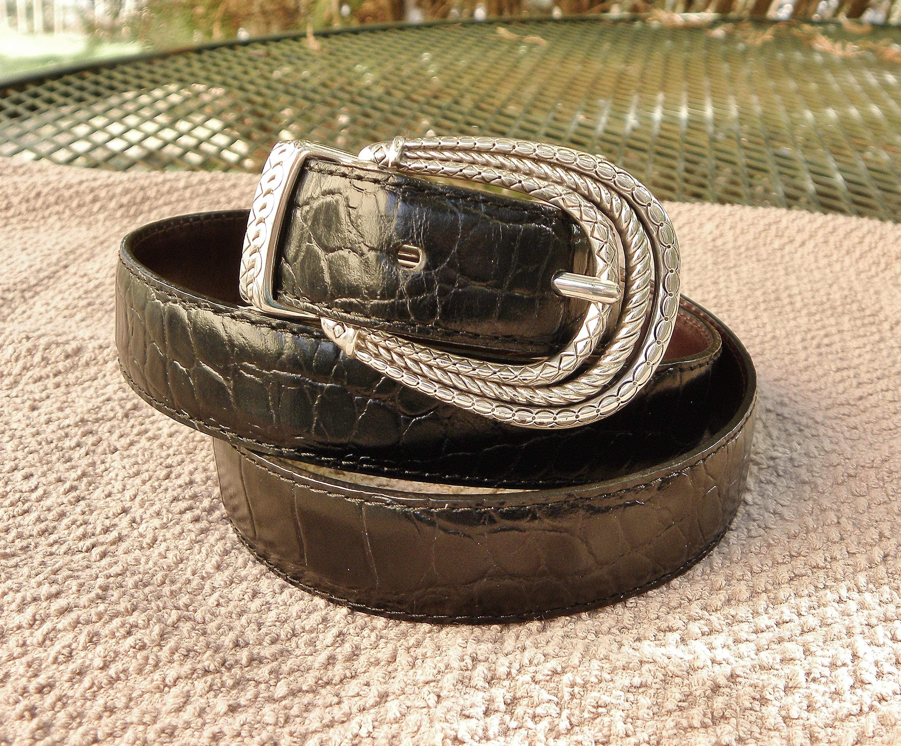 Brighton Black Silver Belt - Etsy display picture 3