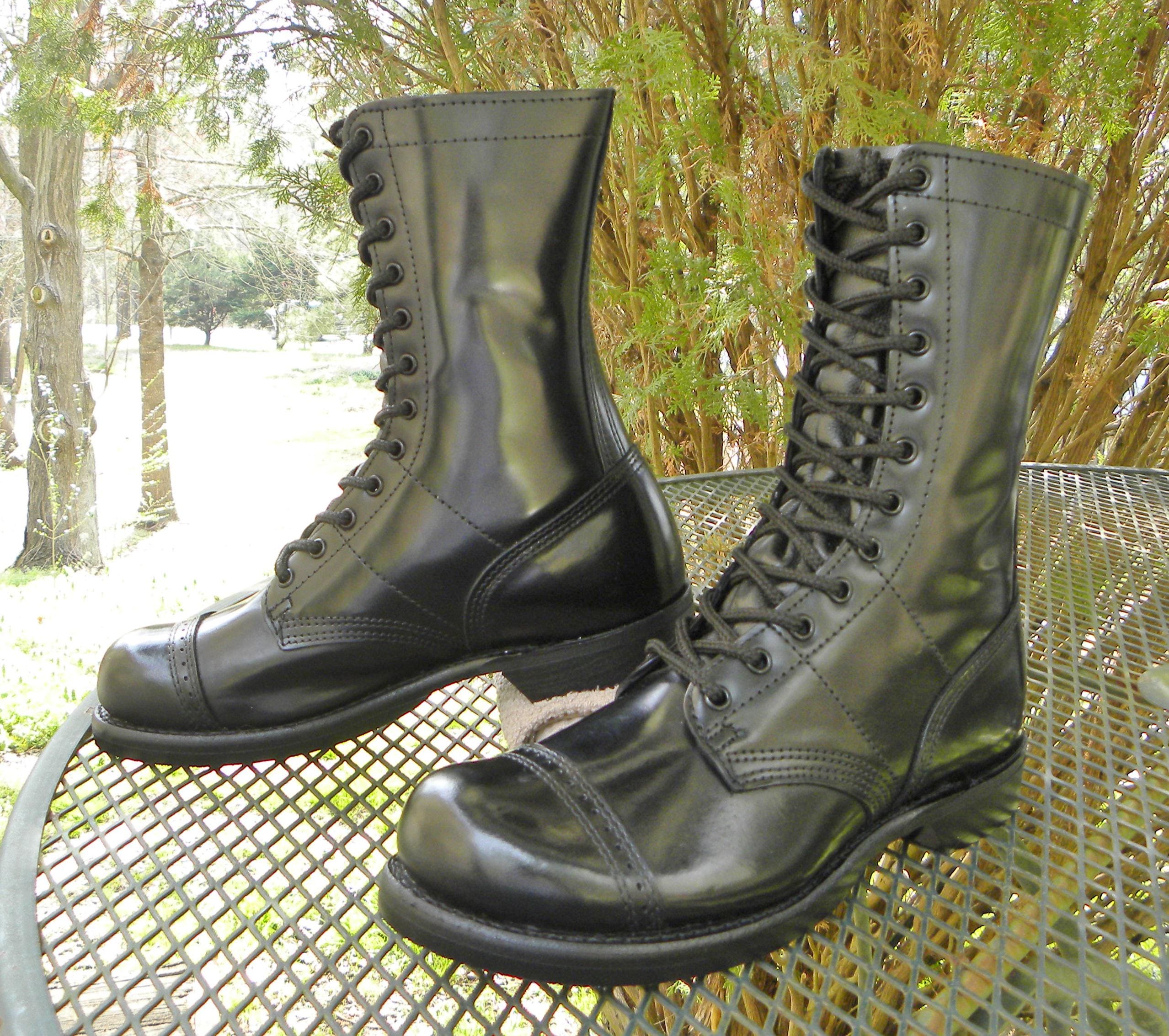 Vintage CORCORAN USA Military JUMP Boots Paratroopers Cap Toe 12