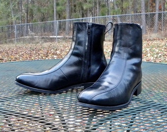 leather beatle boots