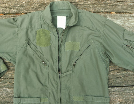 Vintage TRASHED US Military Issue Flight Suit --S… - image 8