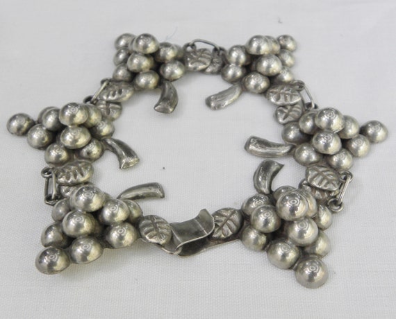Vintage Mexico 2Pc Sterling Silver Jewelry Set - … - image 3