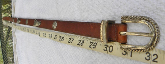 Vintage BRIGHTON Kids Thin Western Belt --Run 4 t… - image 9