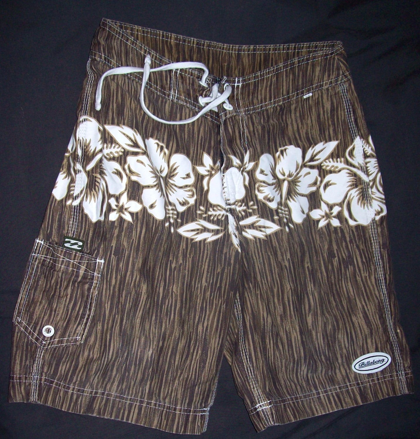 Billabong Boys Toddler 3T Board Shorts Black Gray Stripe All Day OG NWT