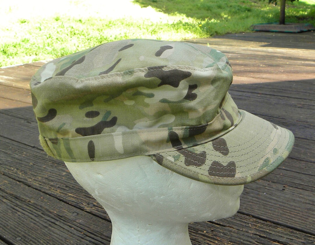 US Military Issue Multicam Field CAP --OCP Camouflage Patrol Hat W/rear ...