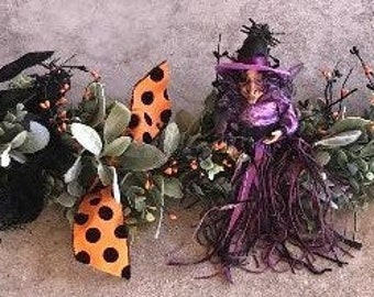 Halloween Garland Witch Garland Witch's Hat Table Decor Witch Table Garland Witch's Leg Swag Witch Mantel Greenery Halloween Pip Berry Swag