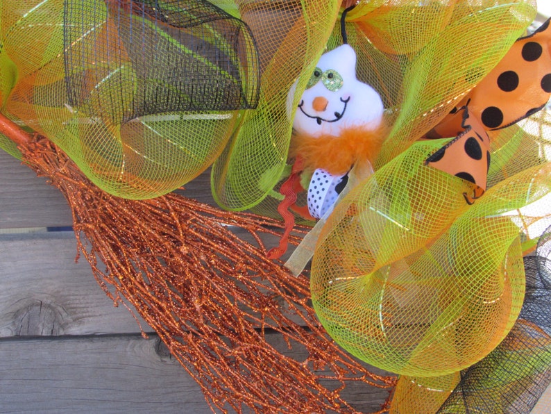 10' Halloween Deco Mesh Garland Witch Mesh Garland Monster Etsy