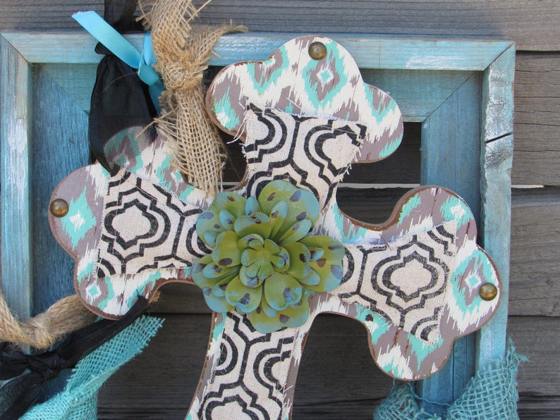 Cross Wall Art Cross Frame Wall Art Cross Frame Wall Decor Etsy