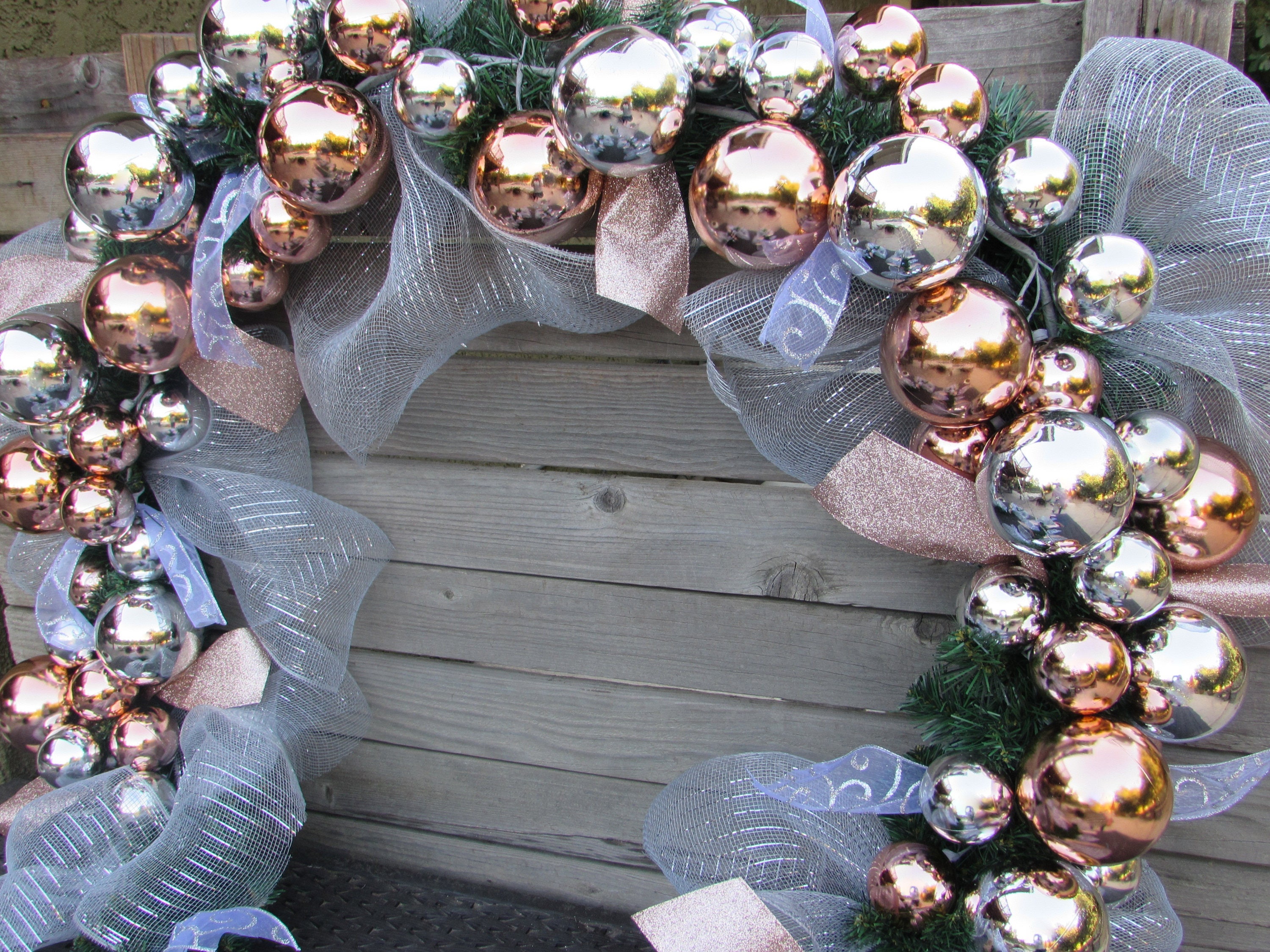 9' Christmas Ornament Garland Christmas Ball garland Etsy