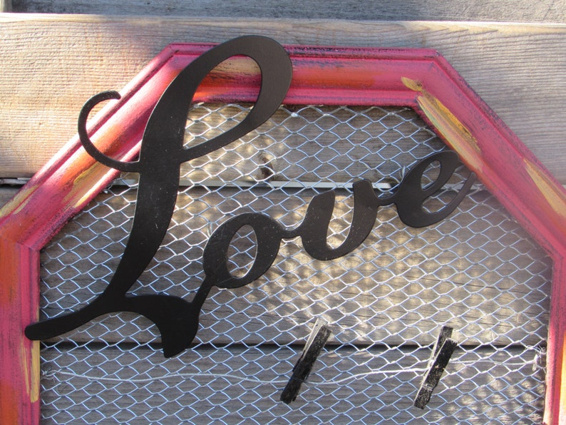Love Picture Frame Red/black Picture Holder Valentine's Etsy