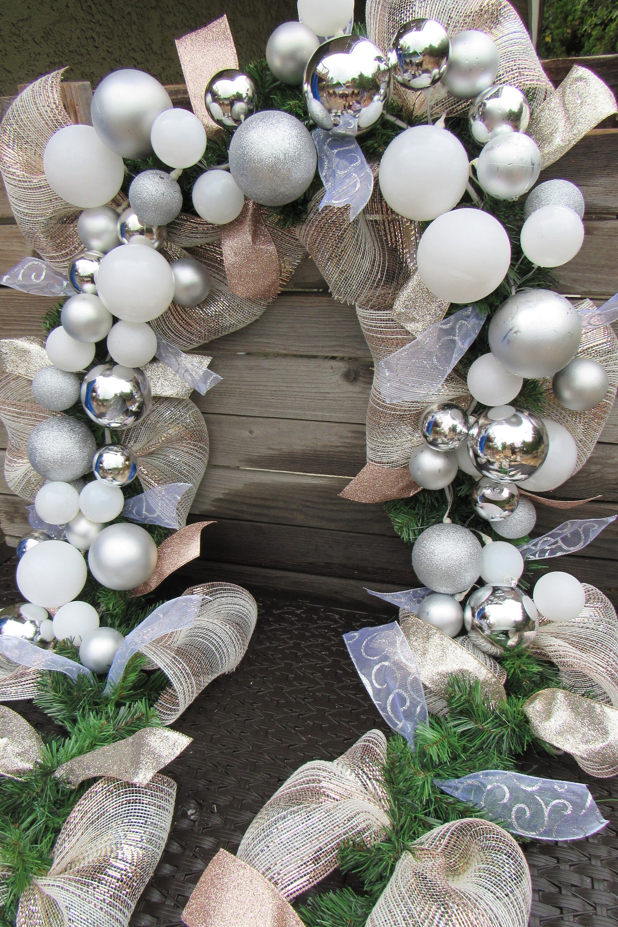 9' Christmas Ornament Ball Garland Christmas Door Decor Etsy