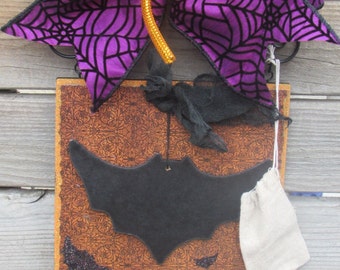 Halloween Door Decor Bat Door Decor Days Till Halloween Door Decor Halloween Bat Sign Spider Web Door Decor Chalkboard Bat Door Decor