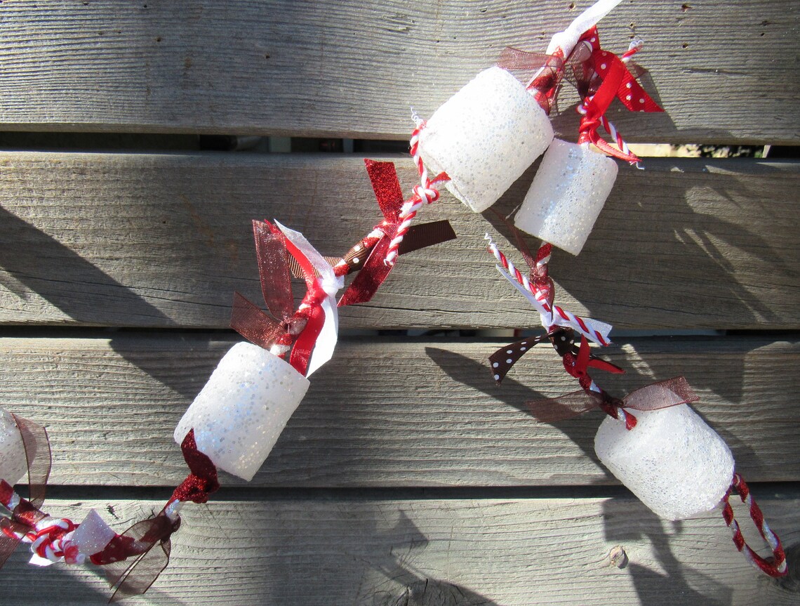 6’ Christmas Garland Marshmallow Garland Marshmallow | Etsy