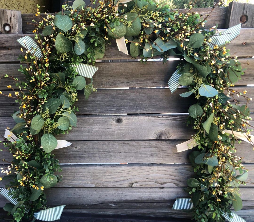 Spring Garland St. Patrick's Day Garland Spring Mantel Greenery Spring ...