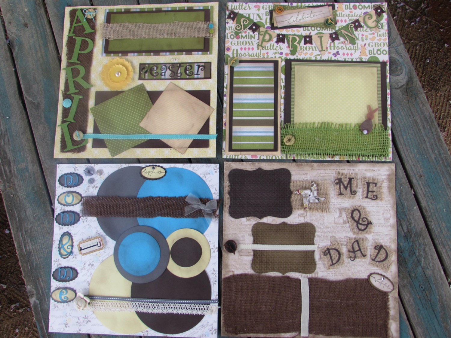 Premade Scrapbook Handmade Scrapbook Stampin up Scrapbook Etsy