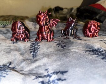 Enchanted Animal Figurines 3D Printed