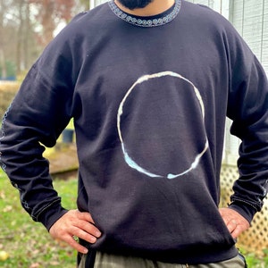 Hand painted, Re-designed, Sweatshirt, Unisex, Activewear, Wearable, Art, Clothing, Fashion, Men&#39;s sweatshirts, Women&#39;s sweatshirts,