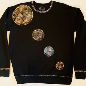 Sweatshirt, Cotton Sweatshirt, Fashion Sweatshirt, Women&#39;s Sweatshirts, Men&#39;s Sweatshirts, Handmade Sweatshirt, Painted Sweatshirt