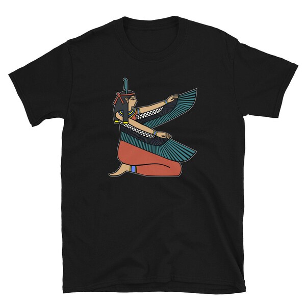 The Egyptian Goddess Maat Illuminati Deity Balance Shirt | Short-Sleeve Unisex T-Shirt