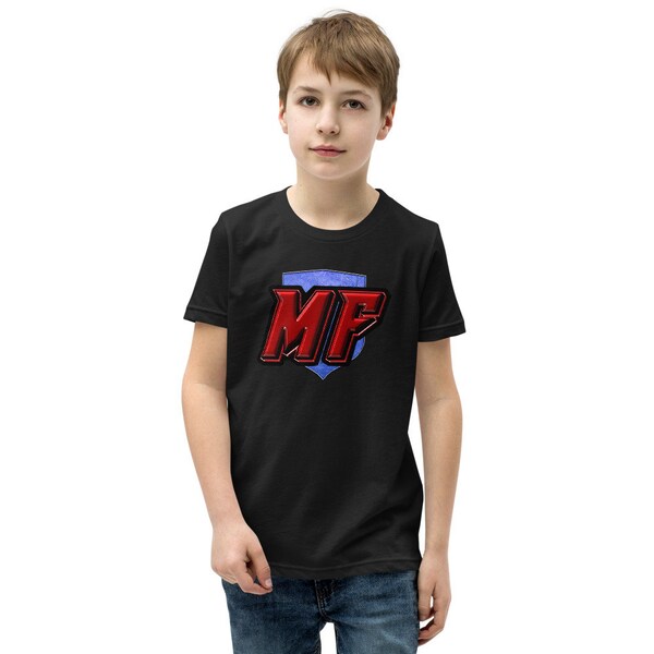 MetaForce Comics WAX Blockchain Crypto Logo Youth Kids Short Sleeve T-Shirt