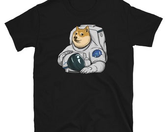 Elon Musk Space X Dragon Capsule Dogecoin Meme Shirt | Short-Sleeve Unisex T-Shirt