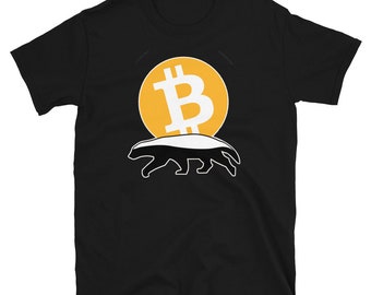 Bitcoin Honey Badger Meme Shirt | Short-Sleeve Unisex T-Shirt