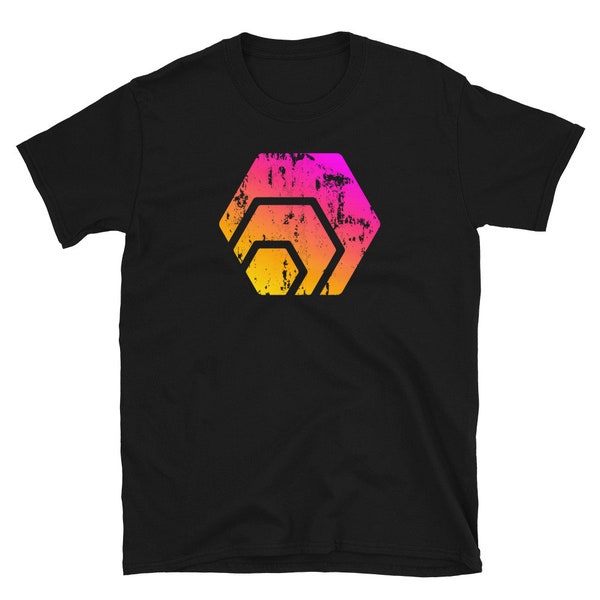 Retro HEX Distressed Hexican Crypto | Short-Sleeve Unisex T-Shirt