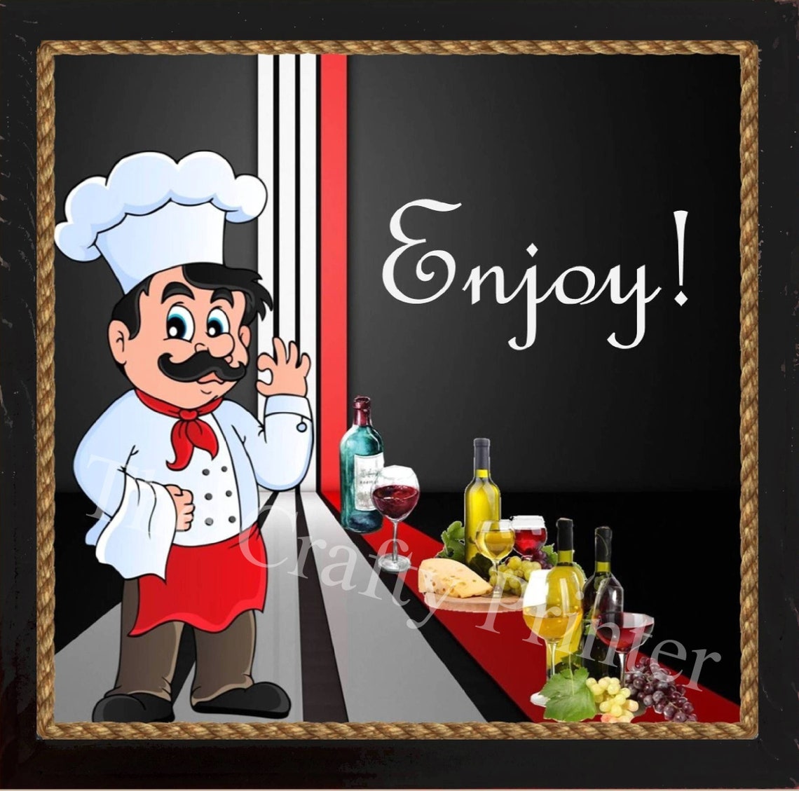 SET of THREE CHEF Themed Wall Decor Kitchen Plaques Each - Etsy