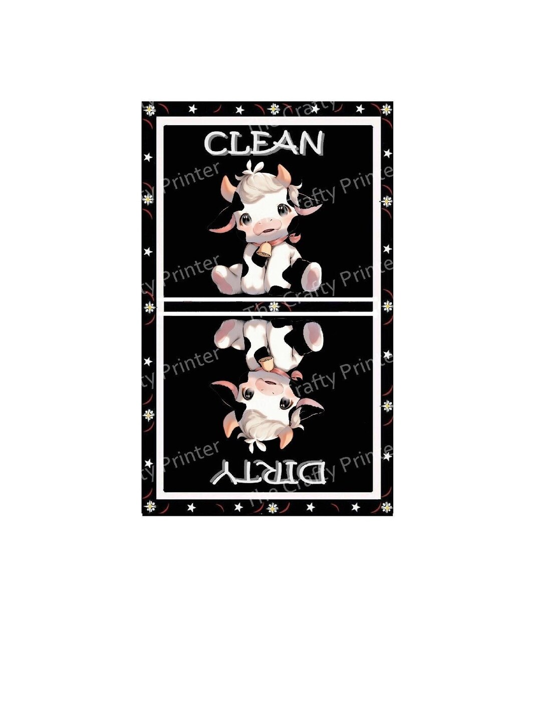 COW Dishwasher Clean/dirty Country Decor Cow Themed Kitchen