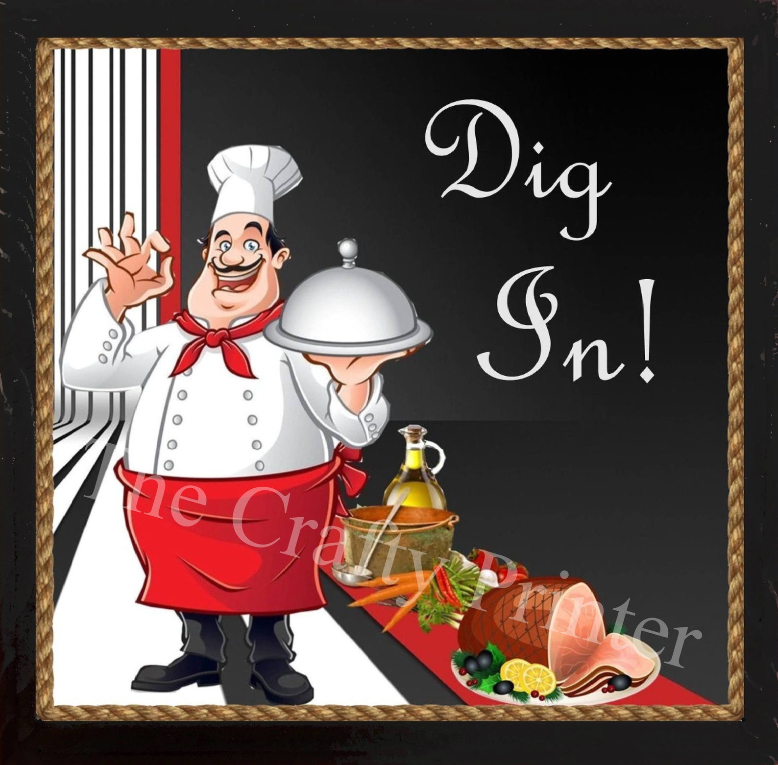 SET of THREE CHEF Themed Wall Decor Kitchen Plaques Each - Etsy