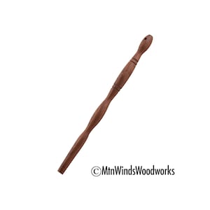 BLACK WALNUT WOOD spurtle - black walnut stirring stick - wood kitchen utensil - wood spoon - wooden utensil - wooden cooking utensil