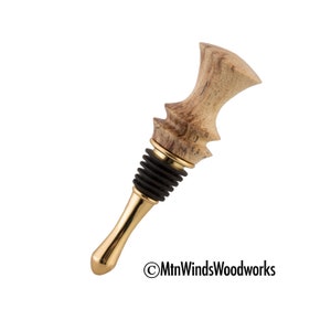 SPALTED TAMARIND WOOD bottle stopper - wine bottle stopper - bottlestopper - wooden stopper  - wood turned bottle stopper - spalted tamarind