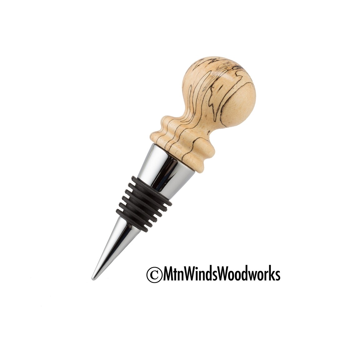 SPALTED TAMARIND WOOD Bottle Stopper Wine Bottle Stopper Bottlestopper Wooden Stopper Wood