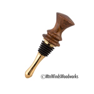 BOCOTE WOOD BOTTLE stopper - wine bottle stopper - bottlestopper - wooden stopper  - wood turned bottle stopper - bocote bottle stopper