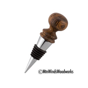 BOCOTE WOOD BOTTLE stopper - wine bottle stopper - bottlestopper - wooden stopper  - wood turned bottle stopper - bocote bottle stopper