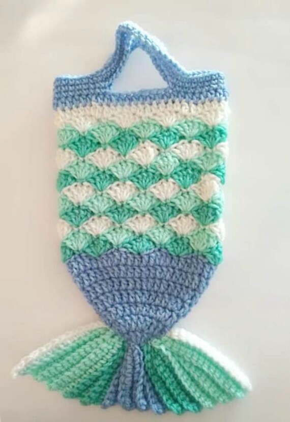 crochet mermaid purse