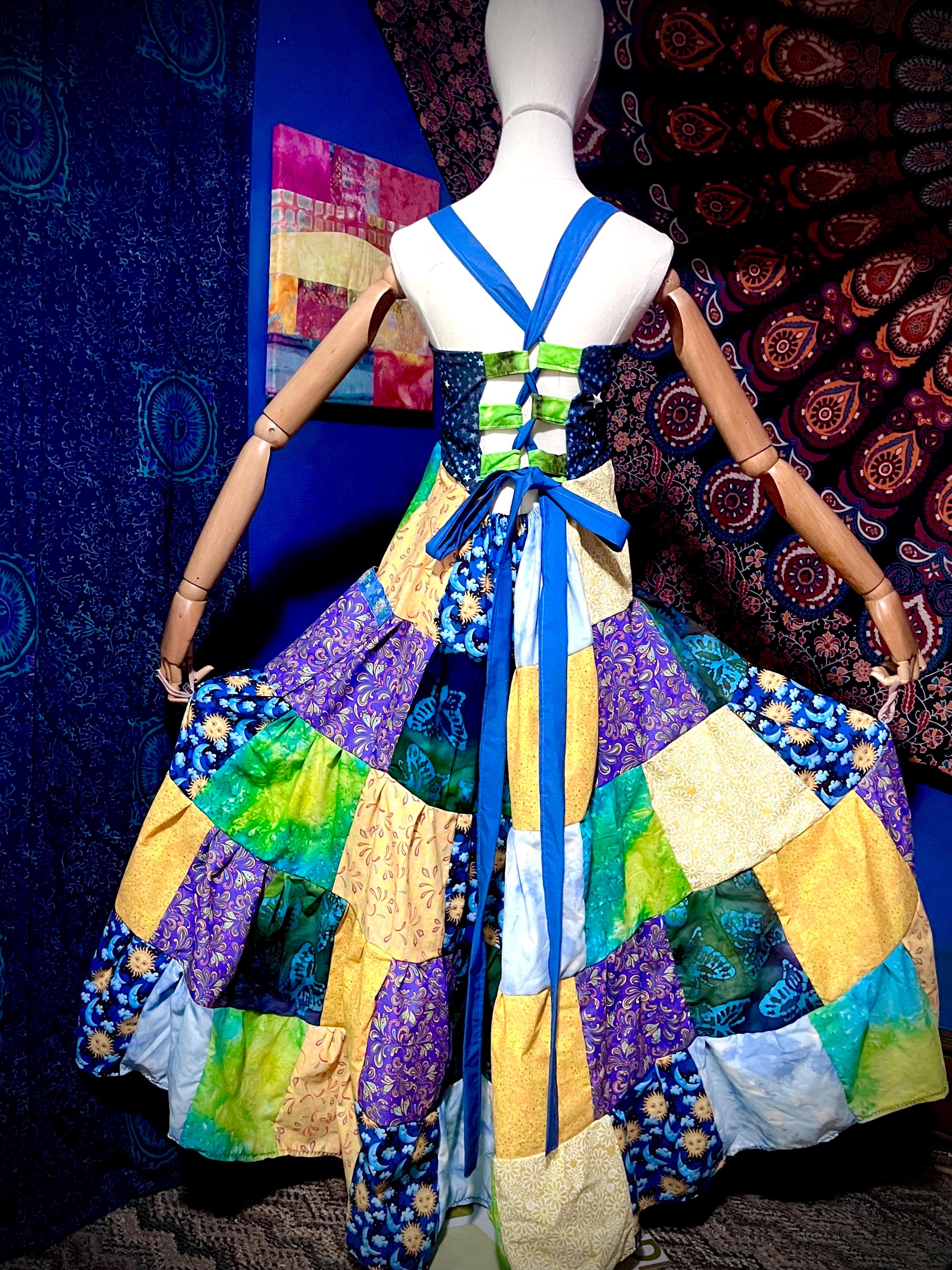 ワンピース ameri MEDI PATCHWORK CLOTH DRESS Ameri（アメリ）の「MEDI PATCHWORK CLOTH DRESS（ワンピース
